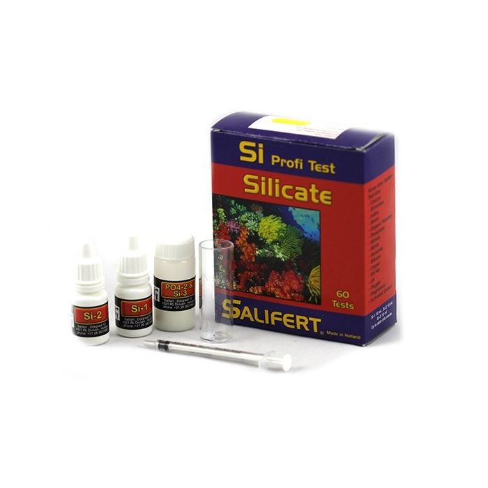 Salifert Silicaat (SiO₂) Testkit – Detecteer Silicaten die Algengroei Veroorzaken in Zeewateraquaria ReefBucket