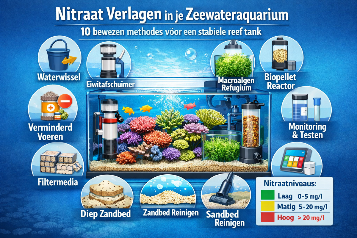 Nitraat verlagen in je zeeaquarium – 10 bewezen methodes voor een stabiele reef tank | ReefBucket