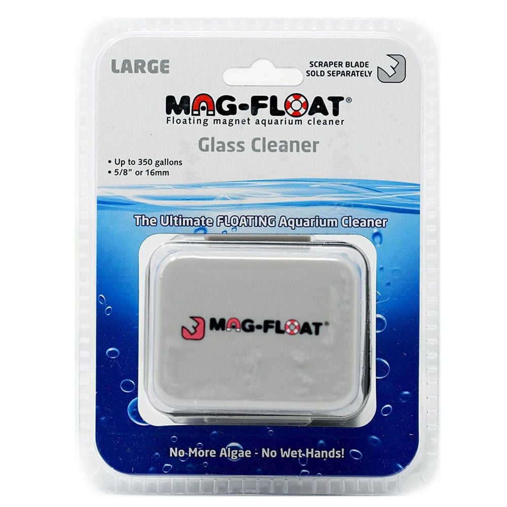 Mag-Float Large 16mm GLASS met rail – krachtige glasreiniger ReefBucket
