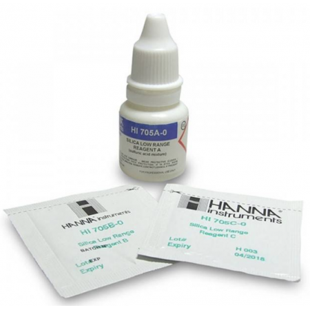 Hanna Silica Reagentia Low Range 0,00–4,00 ppm – 25 Tests (HI705-25) ReefBucket