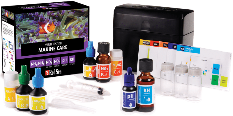 Red Sea Marine Care Test Kit – Complete Basiswaterwaardentest voor Zoutwateraquaria ReefBucket