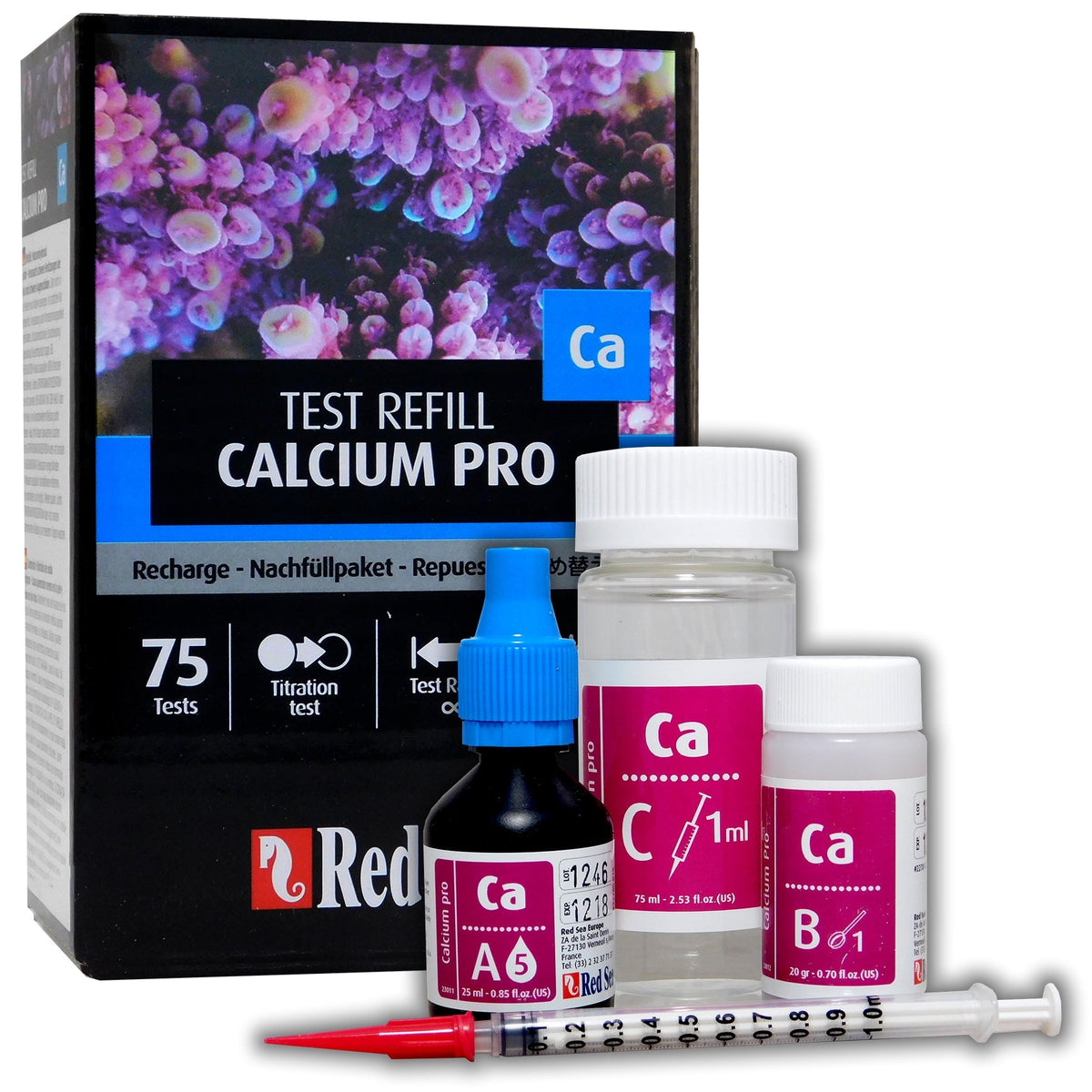 Red Sea Calcium Pro Refill – Navulling voor 75 Nauwkeurige Ca-Metingen ReefBucket