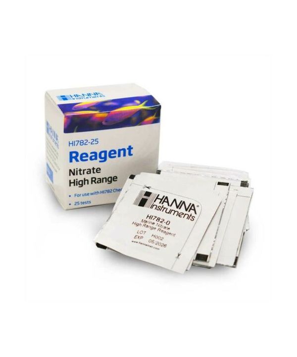 Hanna High Range Nitraat Reagentia voor Zeewater – 25 Tests (HI782-25) ReefBucket