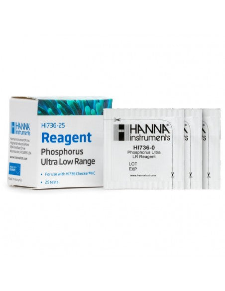 Hanna Fosfor Reagentia ULR 0–200 µg/L – 25 Tests (HI736-25) ReefBucket