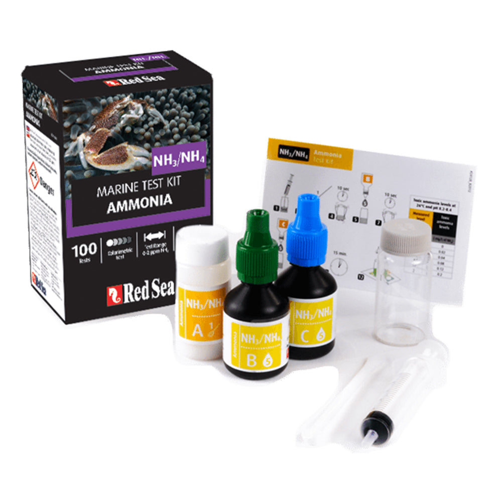 Red Sea Ammonia (NH₃/NH₄⁺) Testkit – Vroege Waarschuwing bij Ammoniak in Zeewateraquaria ReefBucket