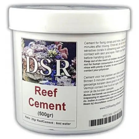 DSR Reef Cement (clay), for creating rock formations, 5 minutes 500gr voor zeewateraquarium