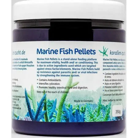 Korallen-Zucht Marine Fish Pellets 350 gr. 2mm (complete voeding voor zeevissen) voor zeewateraquarium