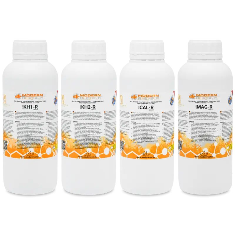 Modern Reef - All-in-one Reef Keeping System (RKS) Refill Saver Version 5x1L Set (Creates 4x 5L Set) voor zeewateraquarium