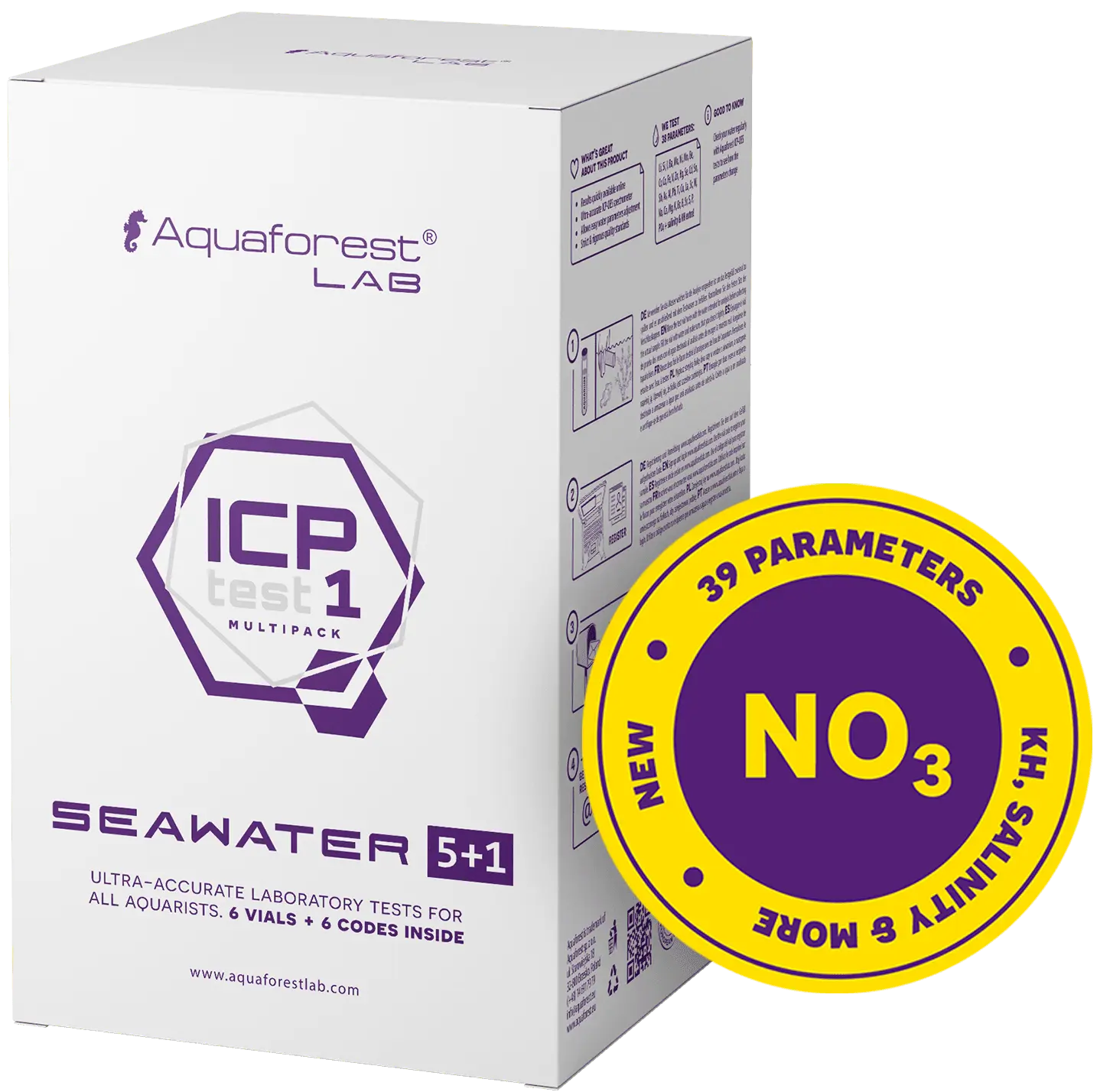 Aquaforest Multipack ICP 5+1 kopen | Wateranalyse zeewateraquarium AquaForest
