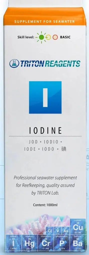 Triton Iodine 1L kopen | Jodium supplement zeewateraquarium | ReefBucket Triton